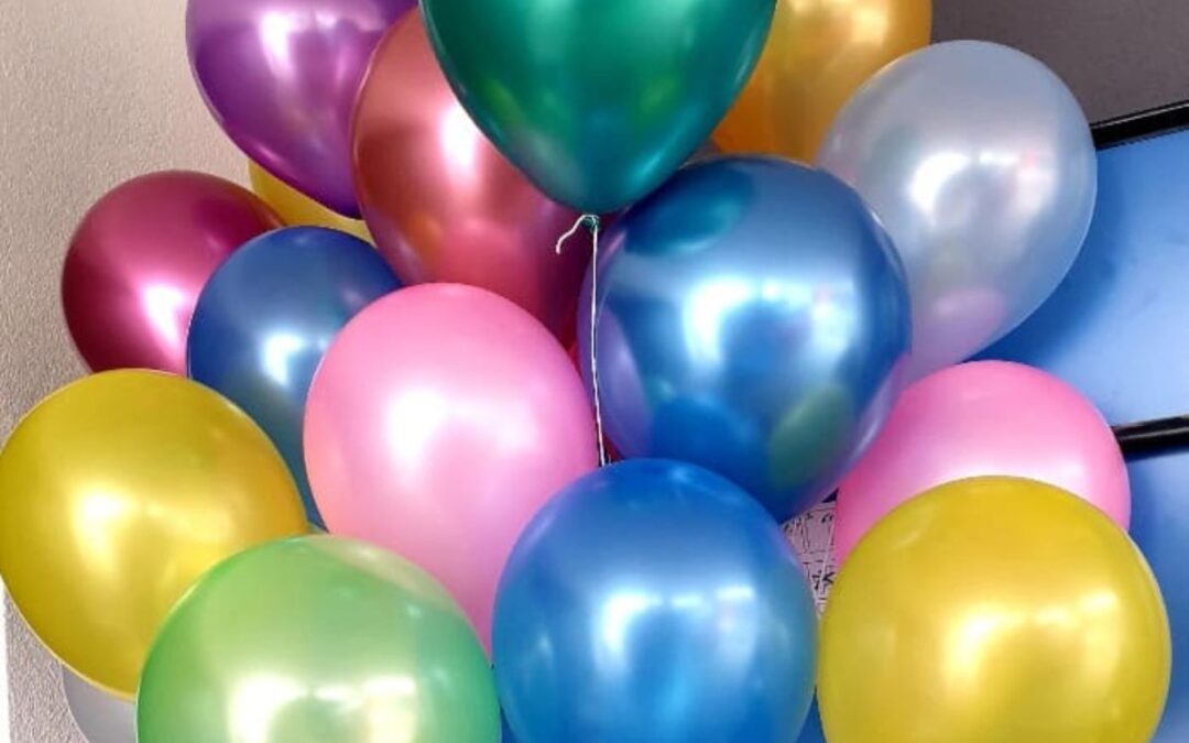 Balonky plněné heliem